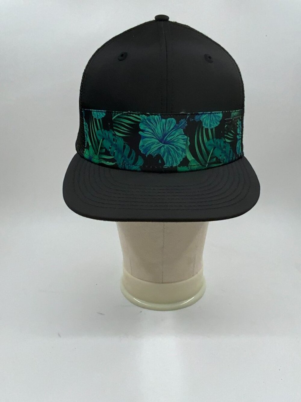 PXG New Era Tropical Floral Trucker Snapback Hat Black One Size Golf